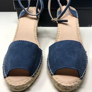 Suede Wedge Espadrilles by 8
